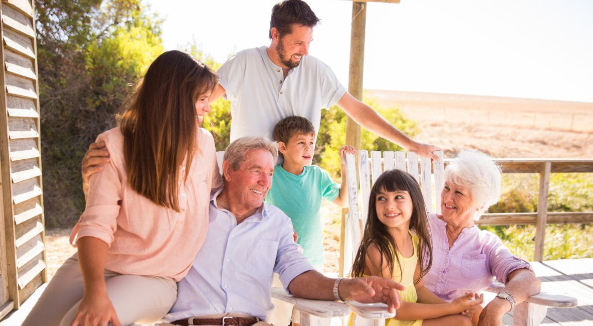 Happy family gathering