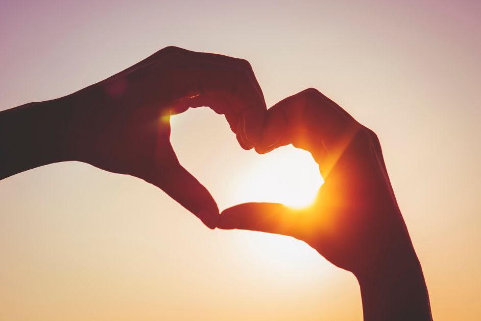 Hands making a heart